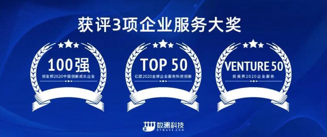 【合作伙伴】數瀾科技連獲三項企業服務大獎：專注數據中臺賽道，幫助企業挖掘數據價值